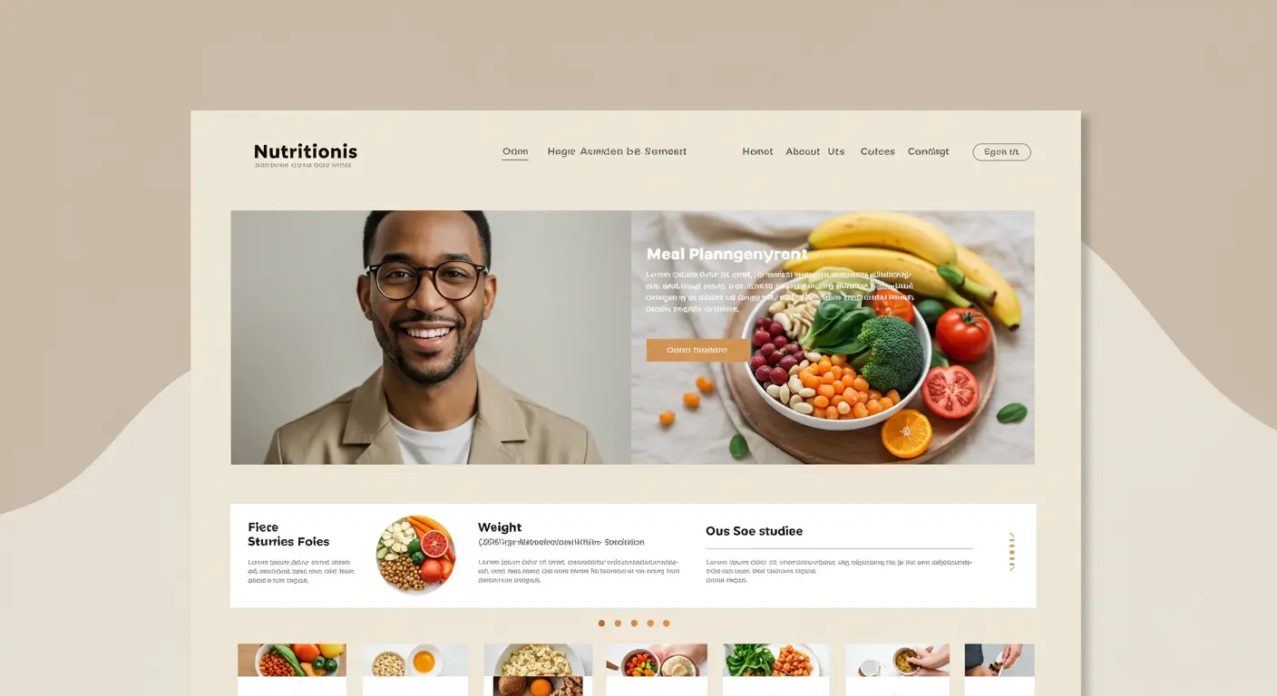 criação de sites para nutricionista