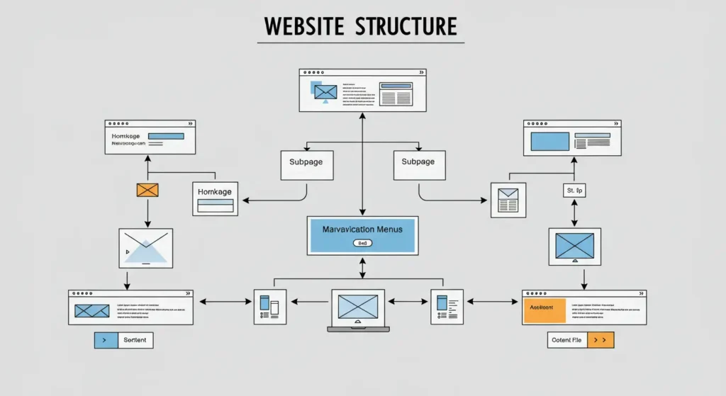 estrutura site institucional