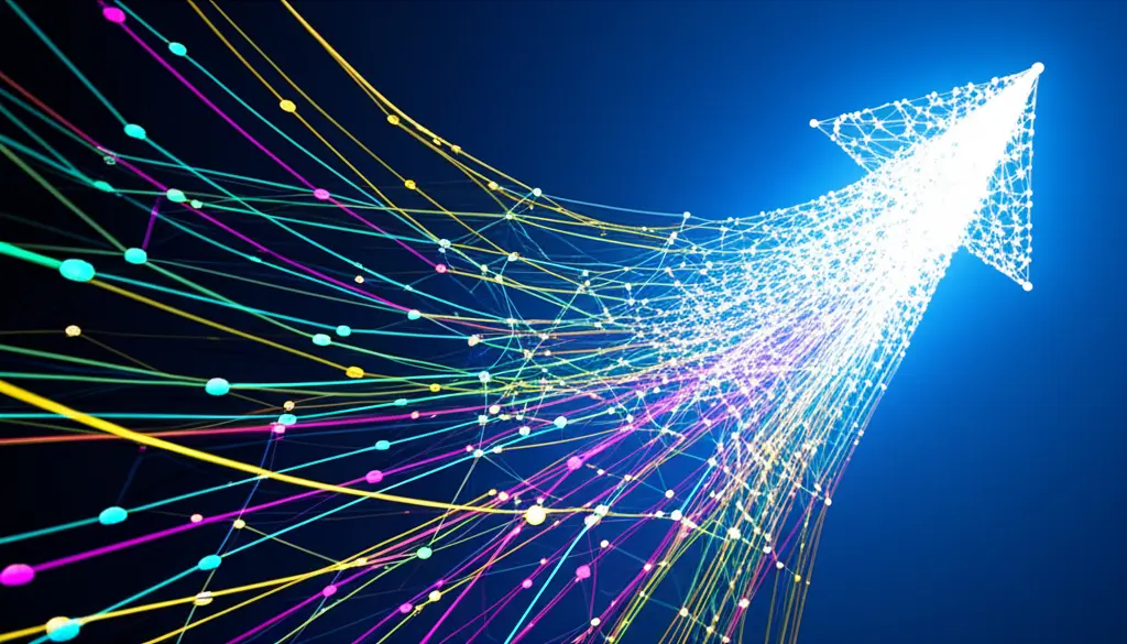 Gráfico mostrando a unificação de dados quantitativos e qualitativos para gerar insights acionáveis.